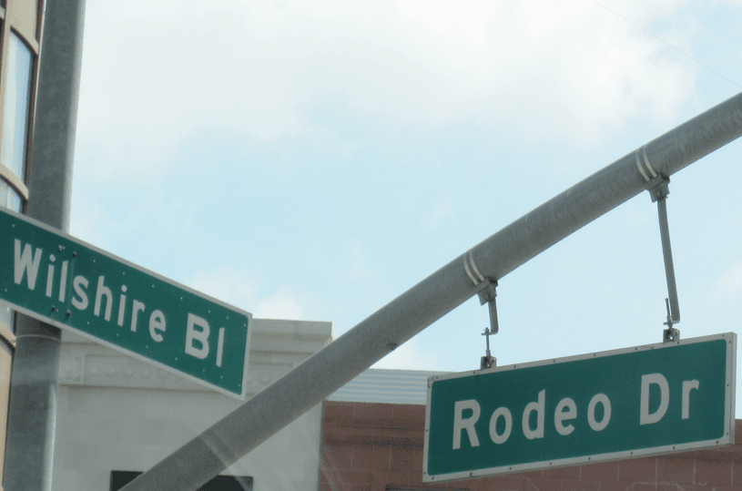 Placa da famosa Rodeo Drive