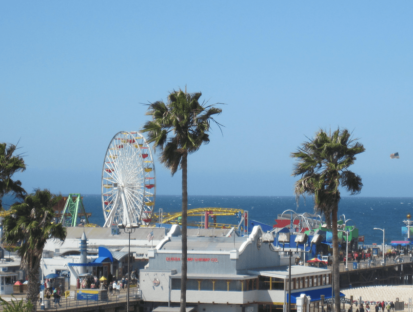 Santa Monica Pier vista alternativa